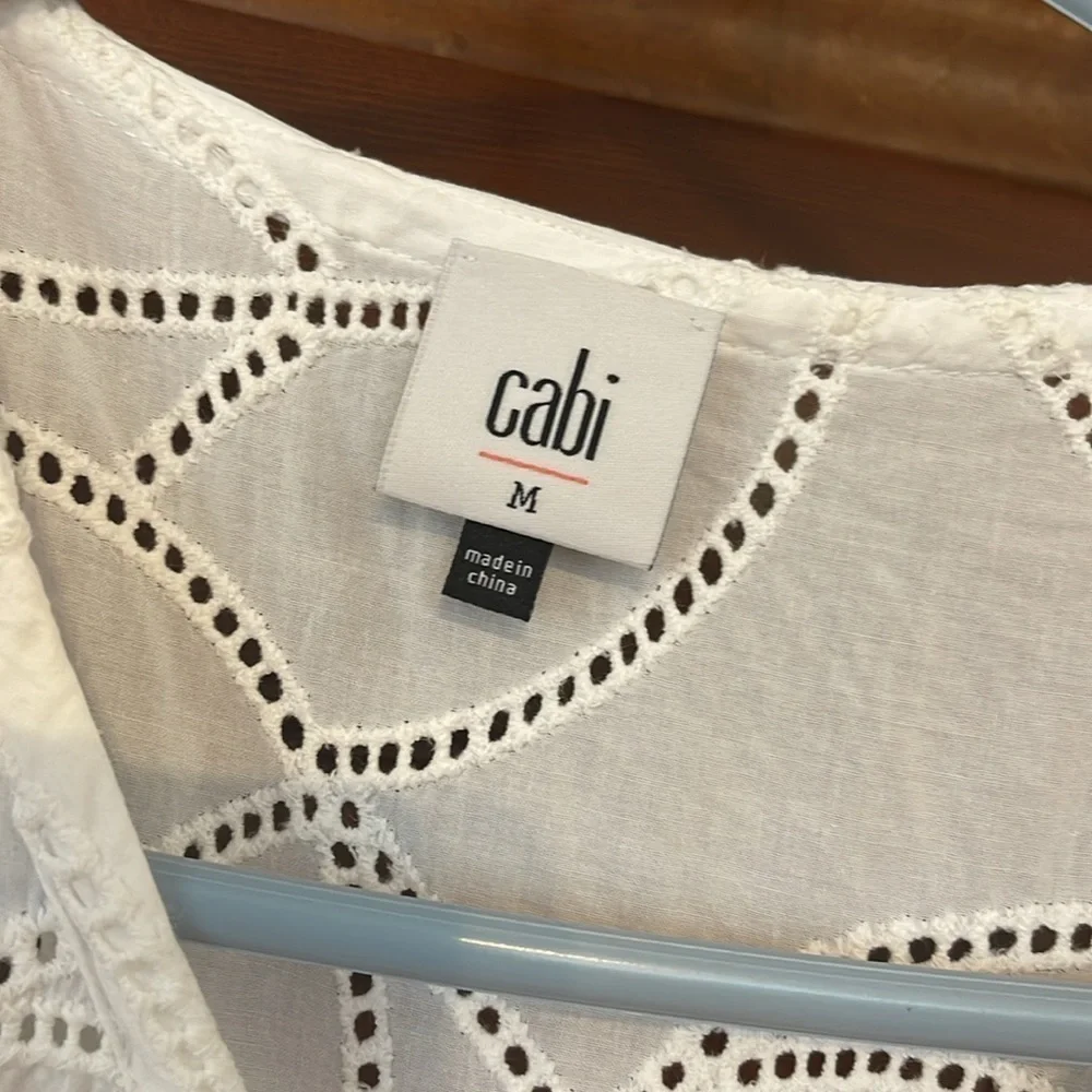 Cabi Gemma top in white size M - Picture 3 of 5